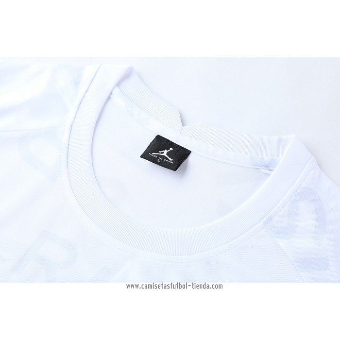 Chandal del Paris Saint-Germain Jordan 2021 Manga Corta Blanco